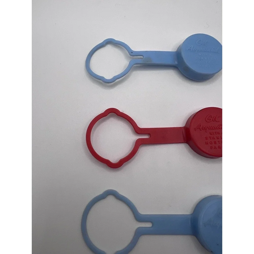 Set Of Vintage 'Get Acquainted‎ W Stanley Hostess Party' Pop Bottle Soda Saver